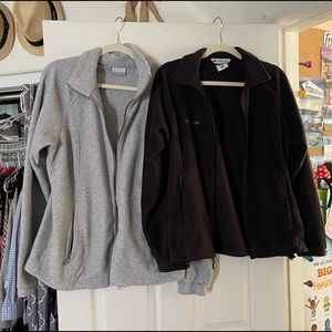 2 Columbia fleece jackets